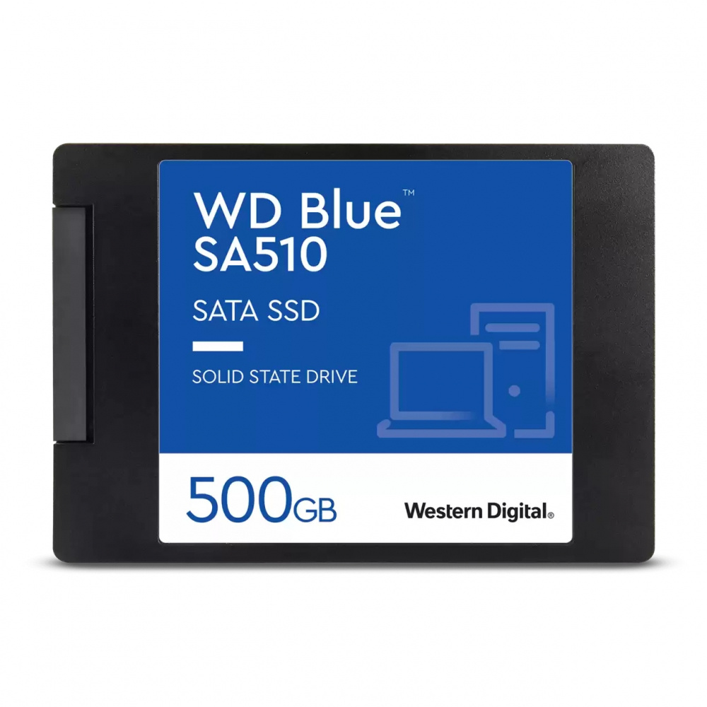 SSD WD Blue SA510, 500GB, 2.5", 510 MB/s Escritura, 560 MB/s Lectura, SATA III